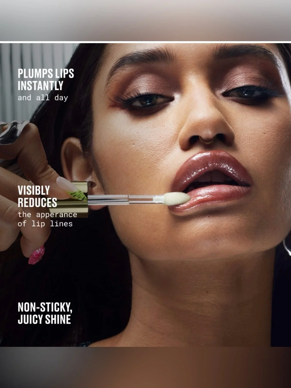 MAC Cosmetics Lipglass Blow Plumping Lip Oil - Ginger Zinger Gold